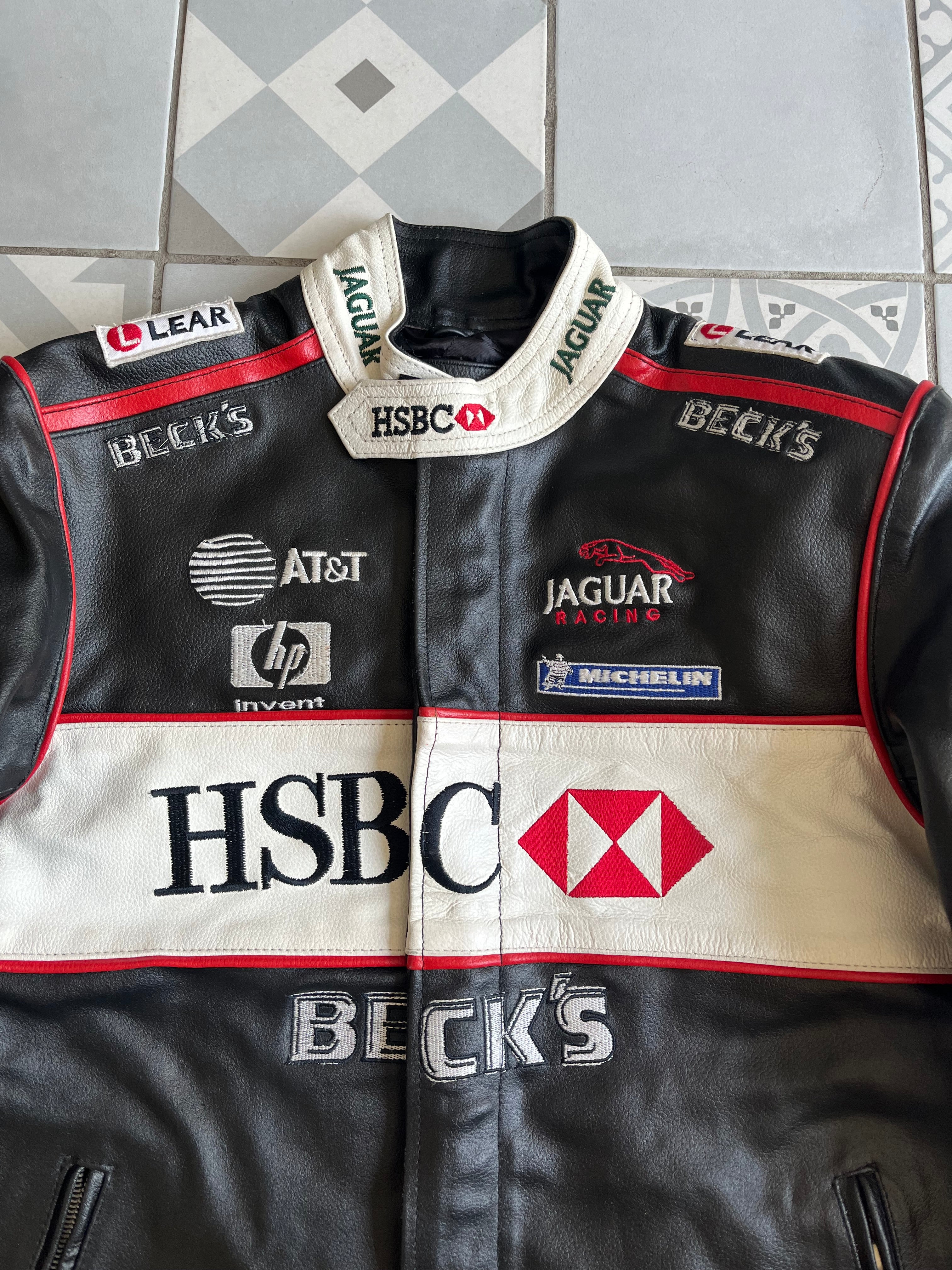 Gros plan cuir de vachette noir et blanc haute qualité - Style Racing