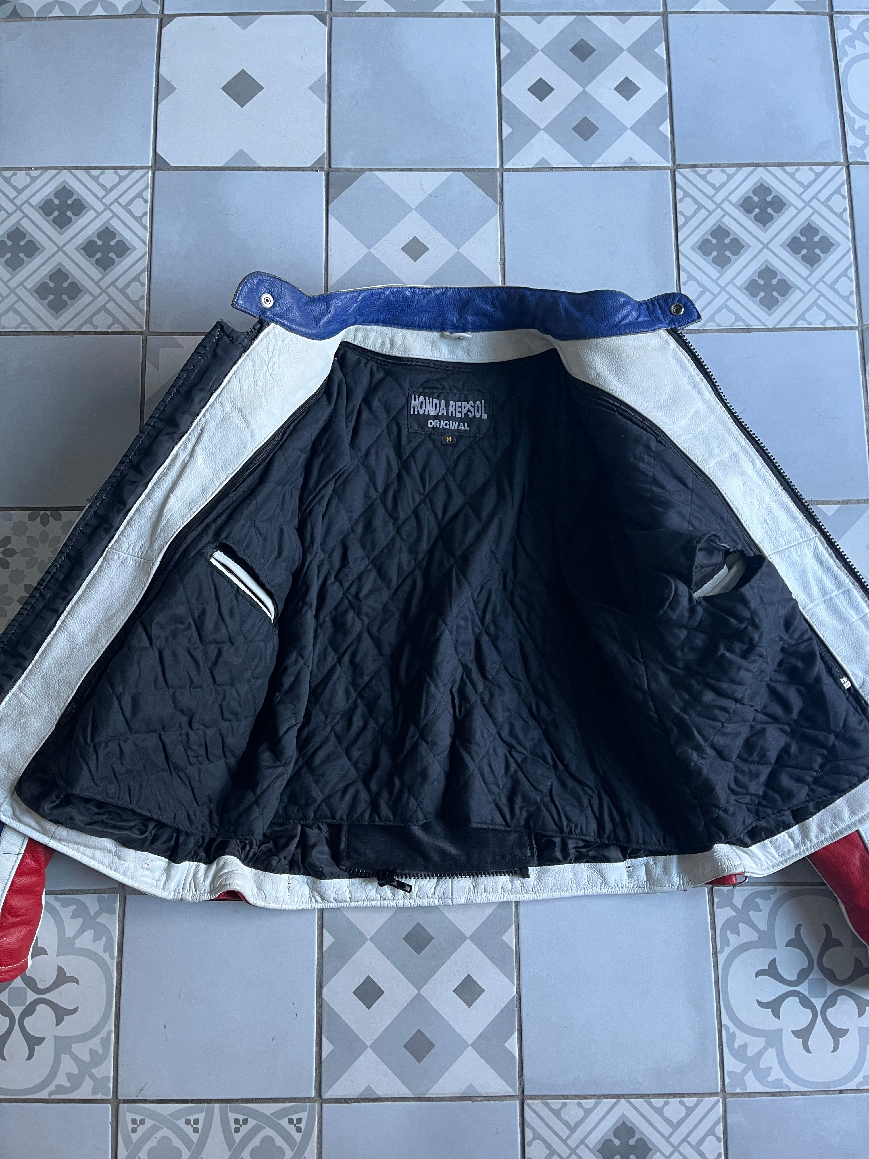 Étiquette d'authenticité et taille M - Veste de collection Honda respol originale - doublure amovible